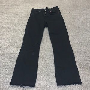 Black fitted zara jeans